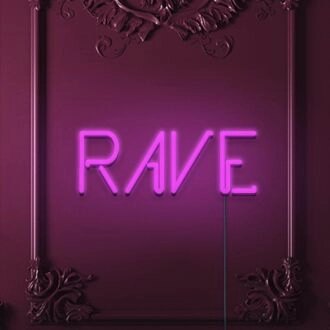 Rave Neon Sign for Party Spaces