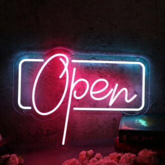 Red Open Custom Neon Sign