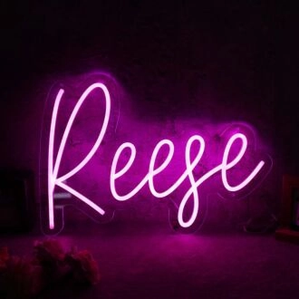 Reese Purple Neon Sign for Personalized Decor