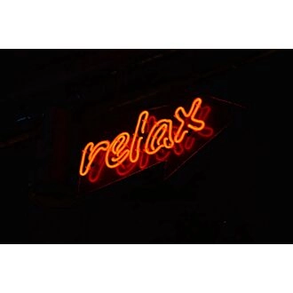 Relax Neon Sign for Peaceful Spaces