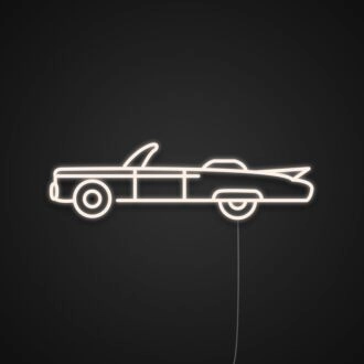 Retro Car Neon Sign for Car Enthusiasts and Retro Spaces