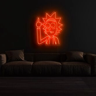 Rick and Morty Neon Sign for Fans and Fun Spaces