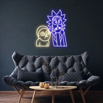 Rick und Morty Neonschild Ideal für Fans der Serie
