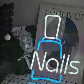 Customize Sleek Nail Polish Bottle Neon Sign