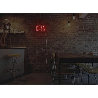 Simple Open Neon Sign for Businesses and Shops