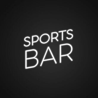 Simple Sports Bar Neon Sign Ideal for sports bars and man caves