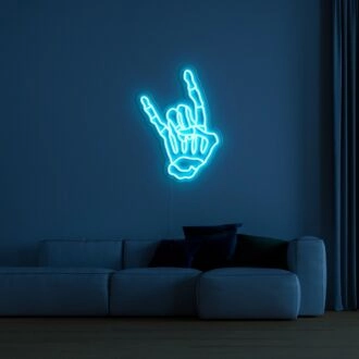 Skellihand Neon Sign for Edgy Decor