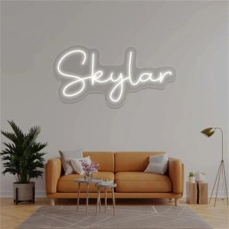 Brighten Up Your Space: From Home Decor to Parties, Skylar Name LED Neon Sign Adds a Personal Touch to Any Setting