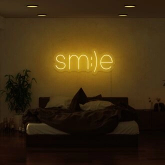 Smile Neon Sign for Positive and Fun Spaces