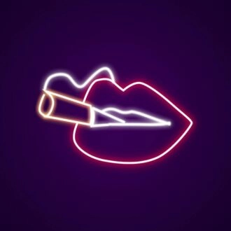 Smoking Neon Sign for Playful and Bold Spaces