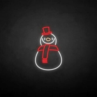 'Snowman' neon sign