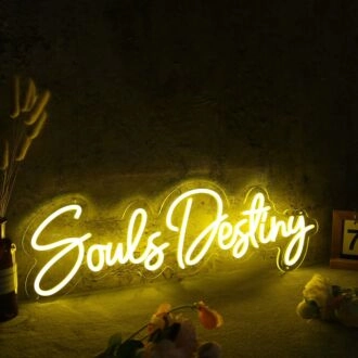 Souls Destiny Yellow Neon Sign