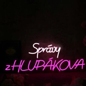 Spravy Zhlupakova Neon Sign