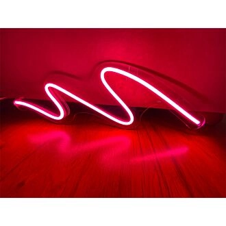 Verwandeln Sie Ihren Raum: Wellenförmiges LED-Neonlicht im Squiggle-Design – Perfekt für Heimdekoration, Bars und Hochzeiten.