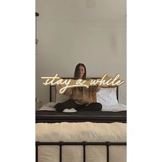 Stay A While Neon Sign