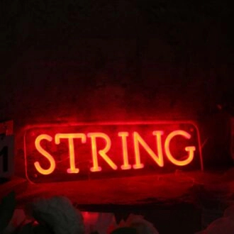String Red Neon Sign