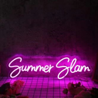 Summer Slam Purple Neon Sign