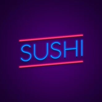 Sushi Neon Sign for Food Lovers and Restaurants