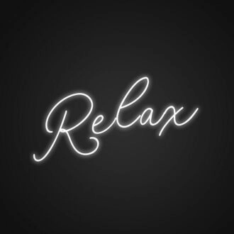 Swirly Relax Neon Sign Add a whimsical touch to your decor