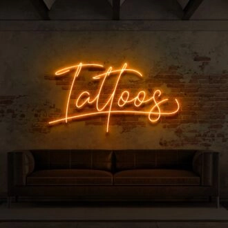 Tattoo Cursive For Tattoo Parlours Neon Sign