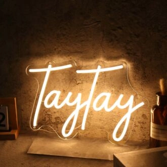 TayTay Yellow Neon Sign