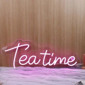 Teatime Purple Neon Sign