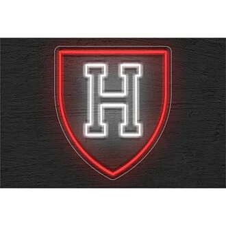 Brighten Your Office, Bar, or Dorm Room with The Harvard Logo LED Neon Sign.