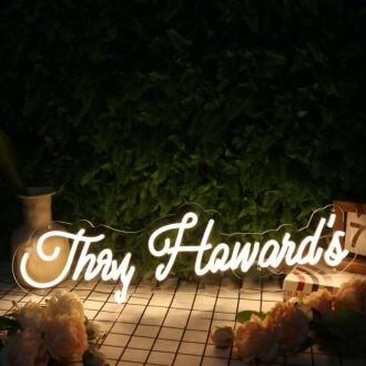 The Howard's Yellow Neon Sign