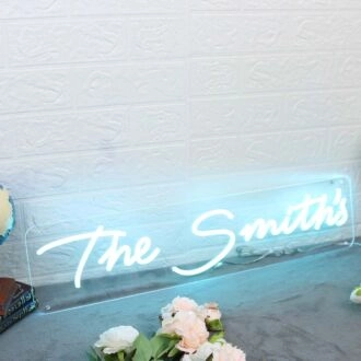 The Smith's Blue Neon Sign