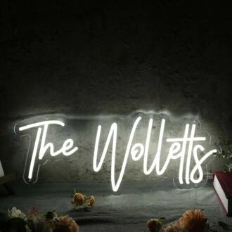 The Wolletts White Neon Sign