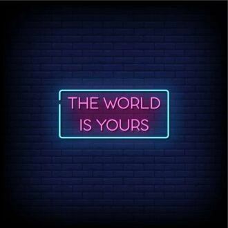 The Word Is Yours Neon Sign