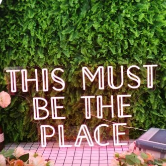 This Must Be The Place Red Neon Sign
