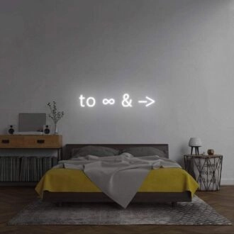 'To Infinity and Beyond' Neon Sign