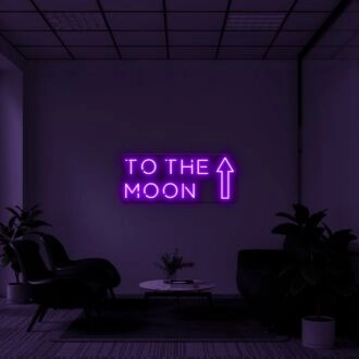 To The Moon V2 Neon Sign