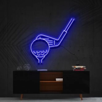 Top Golf Neon Sign for Sports Lovers and Enthusiasts