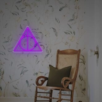 Enhance Your Space: Triangle With Circle LED Neon Sign - Perfect for Home Decor, Office Ambiance, Bars, and Special Events.