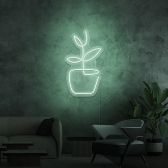 Flowerpot Neon Sign