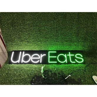 Upgrade your home, bar, or restaurant ambiance with the versatile Uber Eats Black Board LED Neon Sign.