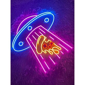 Ufo Pizza Led Neon Light Home Room Decor Restaurant Decor