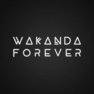 Wakanda Forever Neon Sign Perfect for Marvel fans