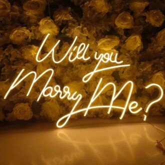 Will You Marry Me? Proposal Style 4 Neon Sign