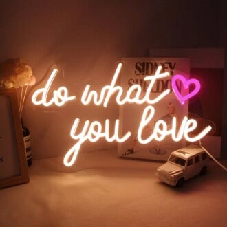 Do What You Love Wedding Decor Neon Sign