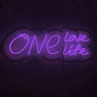 One Love One Life Wedding Neon Sign