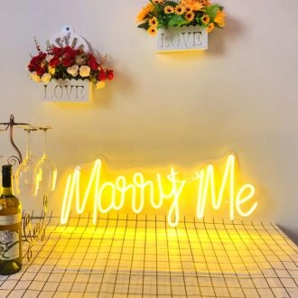 Marry Me Proposal Style 3 Neon Sign