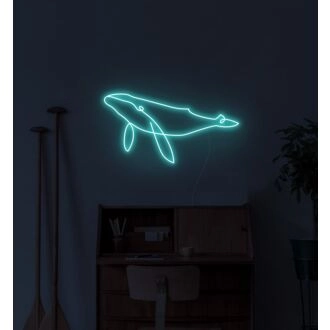 Whale Neon Sign