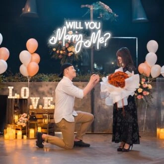Will You Marry Me Neon Sign Proposal