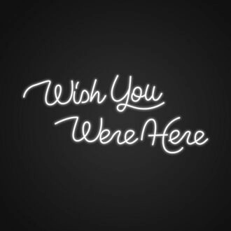 Wish You Were Here Neon Sign Perfect for creating a nostalgic atmosphere