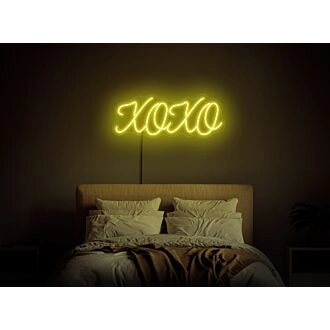 Brighten Your Love Celebrations: XOXO Neon Sign - Perfect for Wedding, Anniversary, and Romantic Home Decor
