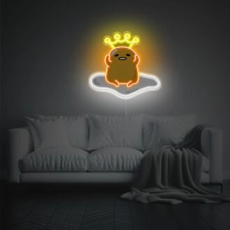 Brighten Your Space: Yolk Boy With Boy LED Neon Acrylic Artwork for Bar, Office, and Trendy Home Decor.
