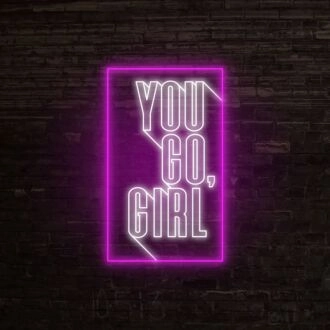 You Go Girl Neon Sign perfect for empowering and motivational decor